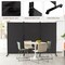 3 Panel Folding Room Divider with 8 Smooth Universal Lockable Wheels